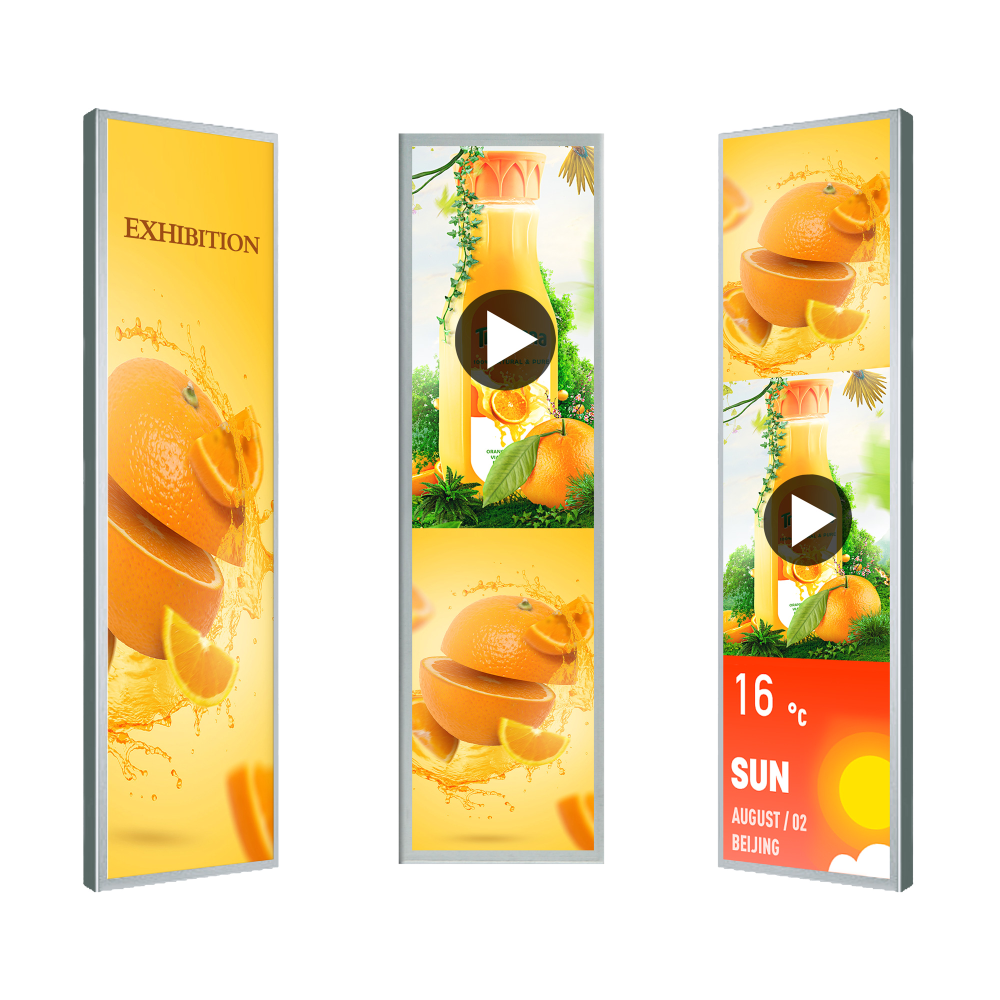 What is the lifetime of the stretched display?